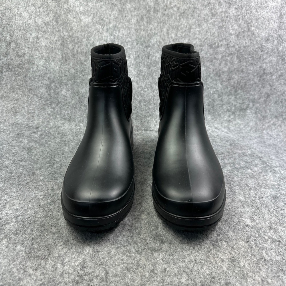 Tommy Hilfiger Benio Black Faux Fur Lined Rain Boots Womens 10M TWBENIO - Picture 13 of 13